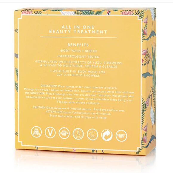 NEW Spongelle Star Tiger Lily | Boxed Flower Body Buffer Body Wash Sponge NIB - Picture 3 of 5